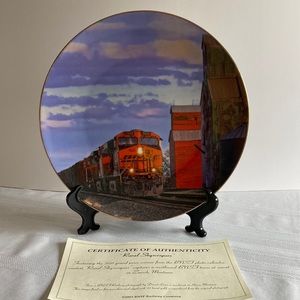 BNSF Railway “Rural Skyscrapers” Collectors Plate 2010 Safety Award